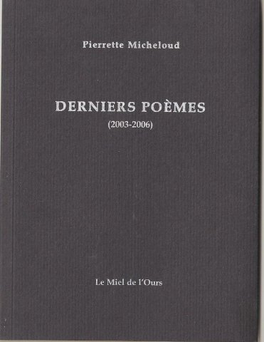 derniers poèmes